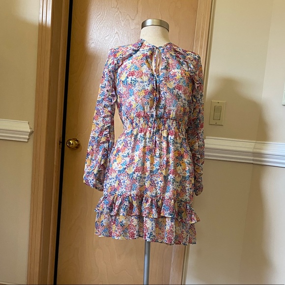 NWT Zara Ruffled Printed Dress - 8514/059 - M - Picture 6 of 11